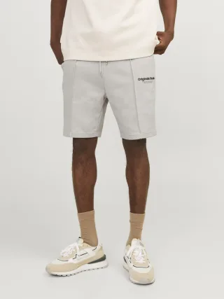 JACK&JONES - JPSTKANE VESTERBRO SWEAT SHORTS MID SN moonbeam - Gr. - XL