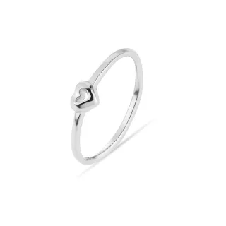 JETTE Damenring TWISTED HEART 89221910