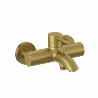 Kludi BOZZ Wannenarmatur-Einhandmischer eigensicher brushed gold, 38691N076 38691N076