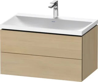 Duravit L-Cube c-shaped Set wandhängend Mediterrane Eiche Matt 800x480x480 mm - LC6951O71710000 LC6951O71710000