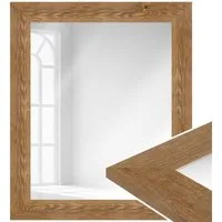 WANDStyle Wandspiegel H780, Vintage Spiegel Eiche 50x60 cm, Wandspiegel, Ganzkörperspiegel Groß