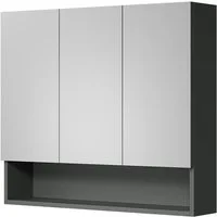 Vicco Badezimmerspiegelschrank Willow, Artisan/Anthrazit, 80 x 70 cm (1-St)