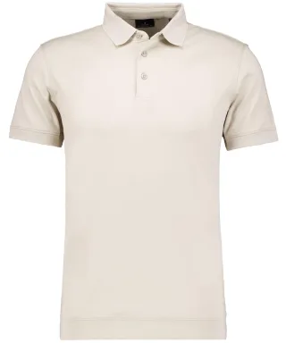 RAGMAN - Pima-Polo mit Bund hell-beige - Gr. - M
