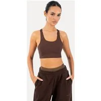 Smilodox Sport-BH Sylva, Top Damen, Bustier, figurbetont mit Cut-Out Rückendetail Shaped Fit, breite Träger, Rundhalsausschnitt, Gym & Training