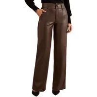 Love & Roses Lederhose Love & Roses weite Kunstlederhose, Regular (1-tlg)
