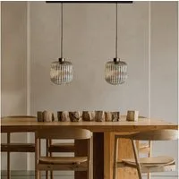 Bamyum Pendelleuchte Mopa Glas Mehrere Kronleuchter Retro Pendelleuchte Beleuchtung, ohne Leuchtmittel