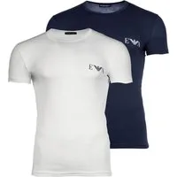 Emporio Armani T-Shirt Herren T-Shirt 2er Pack Baumwolle BOLD MONOGRAM (Packung, 2er Pack)