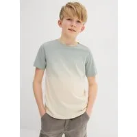 bonprix T-Shirt aus reiner Baumwolle, mit Farbverlauf, Kurzarm-Design