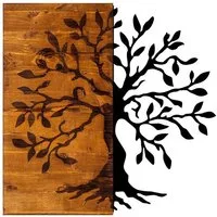 Wallity Wanddekoobjekt 50% WOOD (Thickness: 3 cm) / 50% METAL, 58 x 58 cm L1280