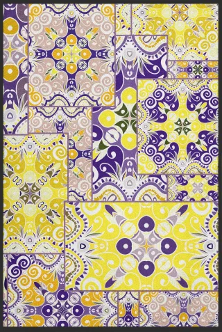 Teppich Patchwork 10116 | Größe: 80 cm x 120 cm