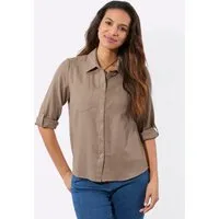 Witt Klassische Bluse Flanell-Bluse Langarm