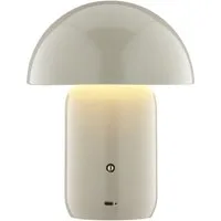 LeGer Home by Lena Gercke LED Tischleuchte Galilea, Dimmfunktion, LED fest integriert, Warmweiß, dimmbar, Ø 20 cm, Metall, Akku Tischlampe, Schalter mit Touchfunktion