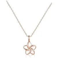 Einzelstück Kette mit Anhänger Halskette Frangipani mit Monoi Anhänger