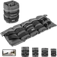 MSports® Gewichtsmanschette Gewichtsmanschetten Professional -einstellbar- Paar von 0,5 - 3 kg