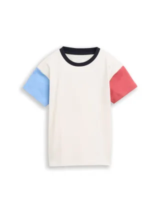 tom tailor kids - Oversize T-Shirt mit Colour Blocking wool white - Gr. - 98