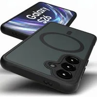 GreenHec Handyhülle Hülle Samsung S26 S25 S24 S23 S22 + Ultra FE MagSafe Case Magnet Black, Schwarz Cover Magnetische Schutz HandyHülle für Galaxy Ultra Plus EDGE