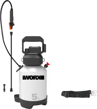 Worx Akku-Drucksprühgerät "WG829E" Luftkompressorpumpe, verstellbare Sprühdüse, inkl. Akku und Ladegerät
