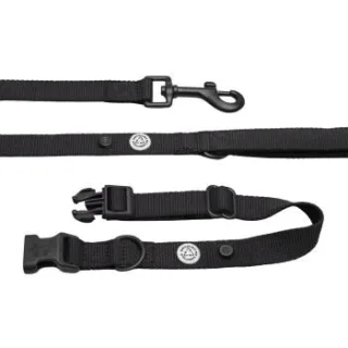 Barkalot Hundehalsband-Auslaufset schwarz M