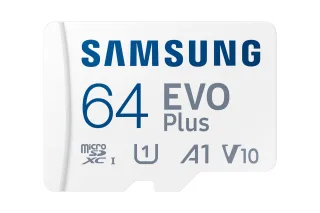 Samsung EVO Plus MB-MC64S | mb-mc64sa/eu | Flash-Speicherkarte (microSDXC-an-SD-Adapter inbegriffen)