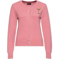 QueenKerosin Strickjacke Citrus Cocktail mit Brust-Patch
