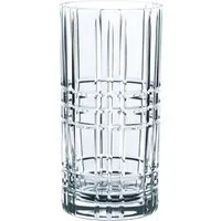 Nachtmann Longdrinkglas Square, 4-tlg., Kristallglas, Made in Germany, 445 ml, 4-teilig