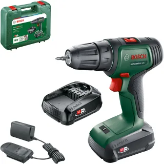 Bosch Akku-Zweigang-Bohrschrauber UniversalDrill 18V mit 2x Akkupack, Ladegerät - 06039D4002
