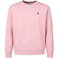 U.S. Polo Assn. Sweatshirt US16956 (100% Baumwolle) hellrosa Herren