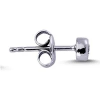EinStein Diamant Single-Ohrstecker 0,07 Carat Herren Diamant Solitär EinStein Ohrringe 14 Karat Weißgold, Diamant