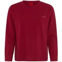 HUGO Langarmshirt regular fit, Rundhals, kontrastfarbener Print