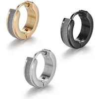 Firetti Creolen-Set Multipack Schmuck Geschenk Ohrschmuck Creolenset (Set, 3-tlg)
