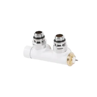Terma Thermostat-Verbundeckventil 50mm CYLINDER GZ 1/2"-GZ 24-19 links, TGZTBI011, Weiß TGZTBI011