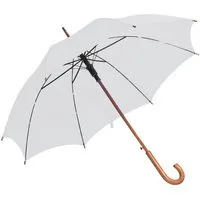Macma Stockregenschirm Automatik-Regenschirm / Farbe: weiß