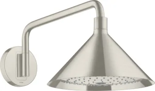 Hansgrohe Kopfbrause Axor Front m.Brausearm Edelstahl Optic 26021800