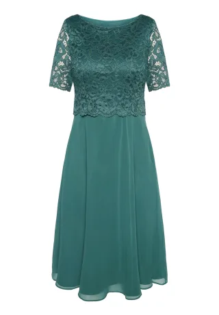 Vera Mont - Cocktailkleid dark emerald - Gr. - 48