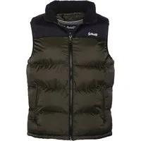 Schott NYC Steppweste mit dezenter Logostickerei