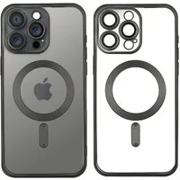 Wörleonline Handyhülle für iPhone 15 Pro mit integriertem Kameraschutz, TPU Schutzhülle in passendem Titan-Farbton, MagSafe kompatible Hülle