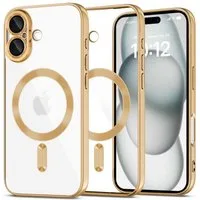 TECH PROTECT Handyhülle MagFlex Case Kompatibel mit iPhone 16 Gold mit Magnetfunktion 6,1