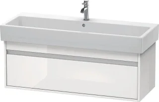 Duravit Ketho Waschtischunterbau wandhängend Weiß Hochglanz 1150x440x410 mm - KT668902222 KT668902222