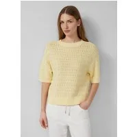 s.Oliver Kurzarmpullover Strickpullover Ajour-Pullover mit Halbarm