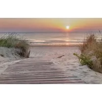 Papermoon Fototapete DÜNEN-NORDSEE STRAND SONNENUNTERGANG MEER NATUR DESIGN