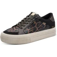 Tamaris Plateausneaker Freizeitschuh, Halbschuh, Schnürer im angesagten Animal-Look