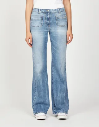 GANG Damen Jeans 94JESSI FLARED - flared fit Jeans eternal wash