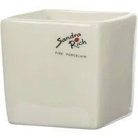Sandra Rich Übertopf SANDRA RICH, Porzellan-Übertopf CUBE "Porcelain cube 6cm"