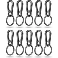 WEBBOMB Karabiner Schlüsselkarabiner robust 10 Schlüsselringe keychain Schlüsselanhänger