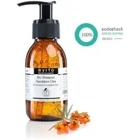 myrto Naturkosmetik Kopfhaut-Pflegeshampoo Bio Shampoo Sanddorn Chia - natürlicher Glanz für trockenes Haar, naturreine ätherische Öle, alkoholfrei, palmölfrei