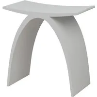 Bernstein Badhocker PB4001 (einsetzbar als Ablage- oder Sitzfläche), aus Mineralguss / Design Duschhocker / Sitzhocker / Matt