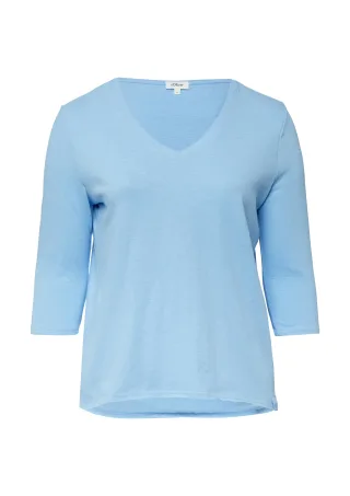 s.Oliver - T-Shirt blau - Gr. - 48