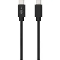 USB 3.2 Gen 1 Kabel, USB-C Stecker > USB-C Stecker schwarz, 2 Meter, Laden mit bis zu 60 Watt