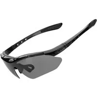 ROCKBROS Fahrradbrille photochrome, (Brillenset, Einzelartikel mit Zubehör), UV400, 30 g leicht, inkl. Etui & Band
