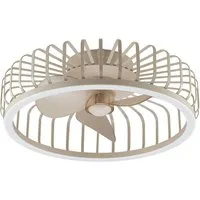 Brilliant LED Deckenleuchte Capo, CCT - über Fernbedienung, Dimmfunktion, Memoryfunktion, Nachtlichtfunktion, Timerfunktion, Ventilatorfunktion, LED fest integriert, warmweiß - kaltweiß, LED-Ventilator, Ø 48 cm, 4200 lm, dimmbar, CCT